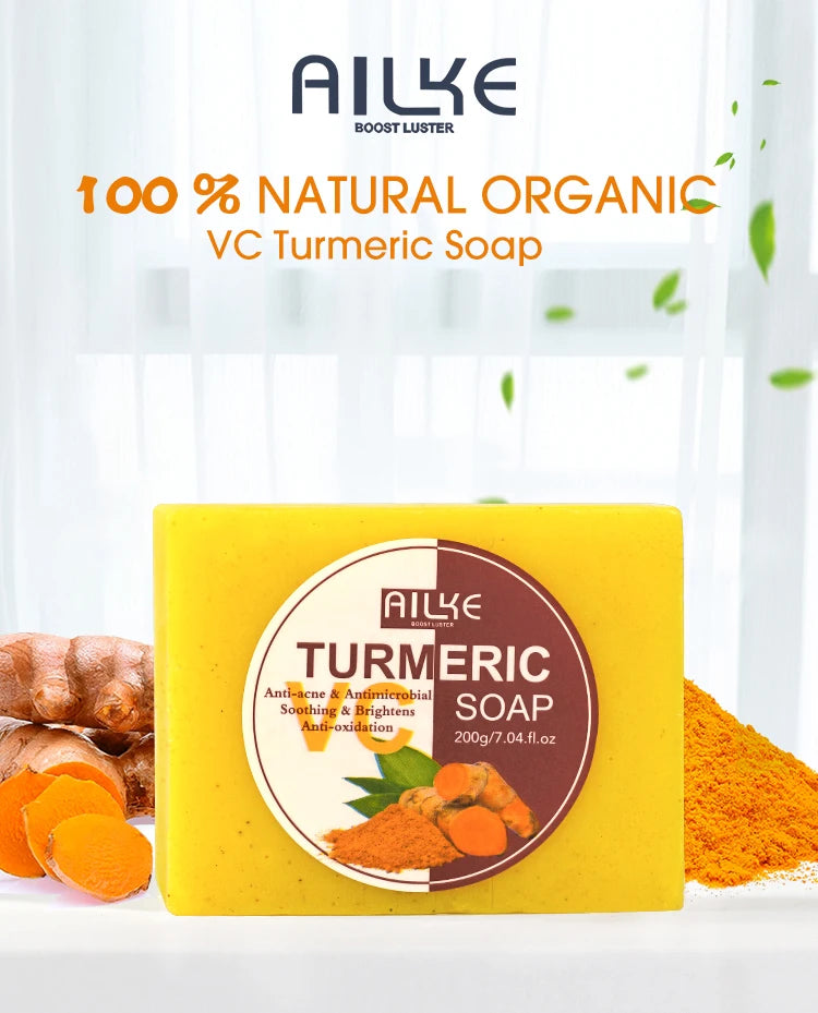 AILKE Natural Turmeric Bath Soa Face & Body in USA