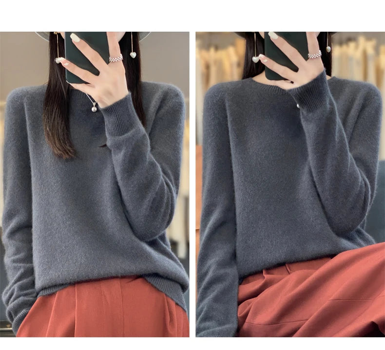 New cashmere sweater women's sweater autumn in USA