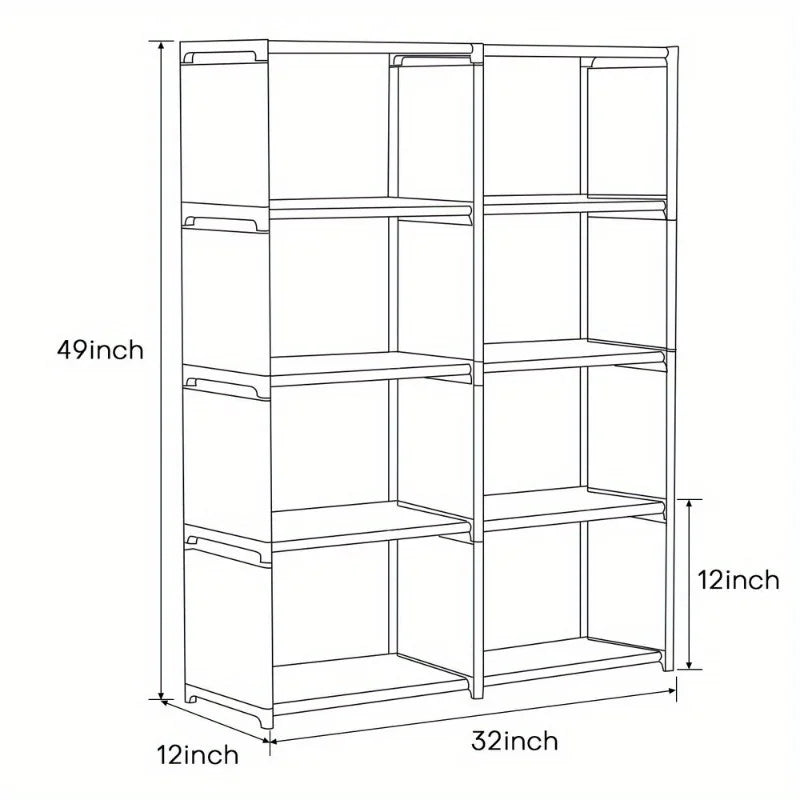 Shelf Rack Organizer Bookcase DIY Cabinet Home Office in USA.