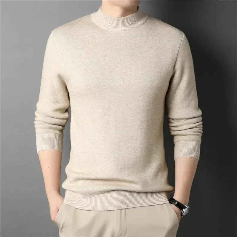 Brand New Men's Cashmere Sweater Half Turtleneck Men IN USA.