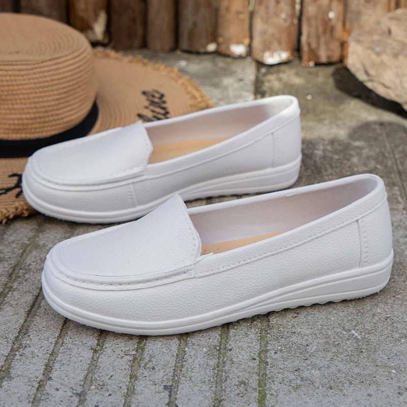 Summer Solid Color Simple Elegant Flat Comfortable Women's Shoes in USA