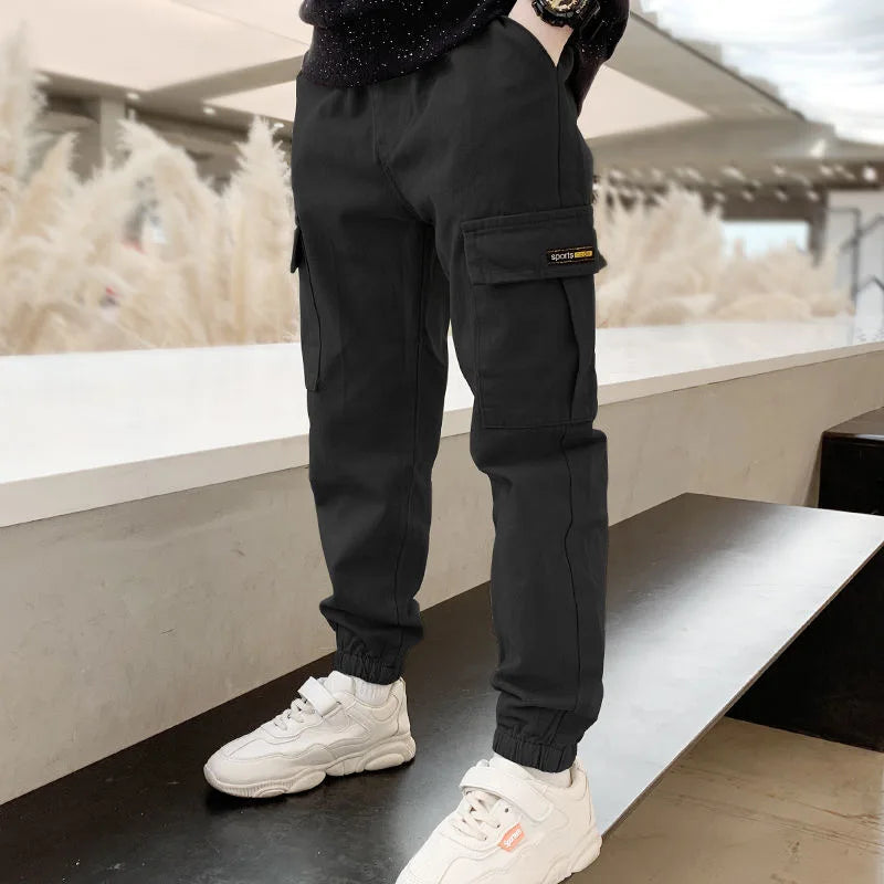 New Spring Autumn Boys Pants Casual Long Style Trousers in USA