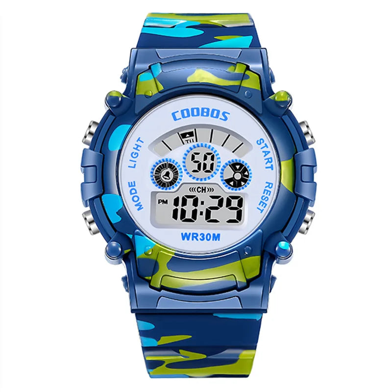 Kids Electronic Watches Color Luminous Dial Life Waterproof in USA