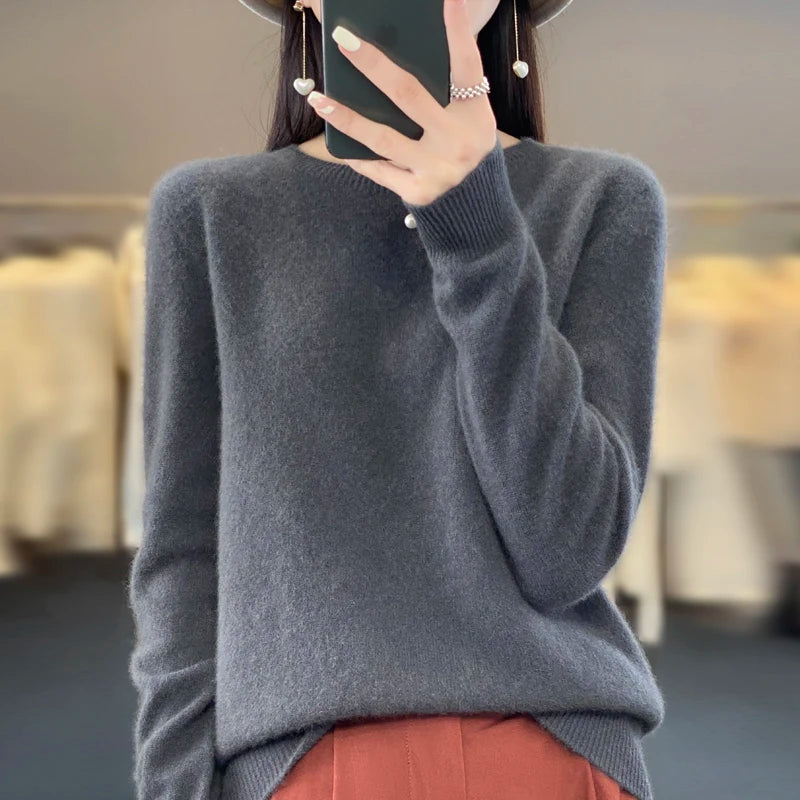 New cashmere sweater women's sweater autumn in USA