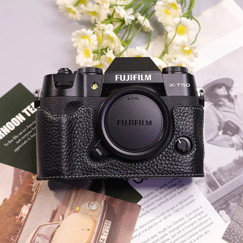 Suitable for Fuji X-T50 camera leather base micro single retro in USA.