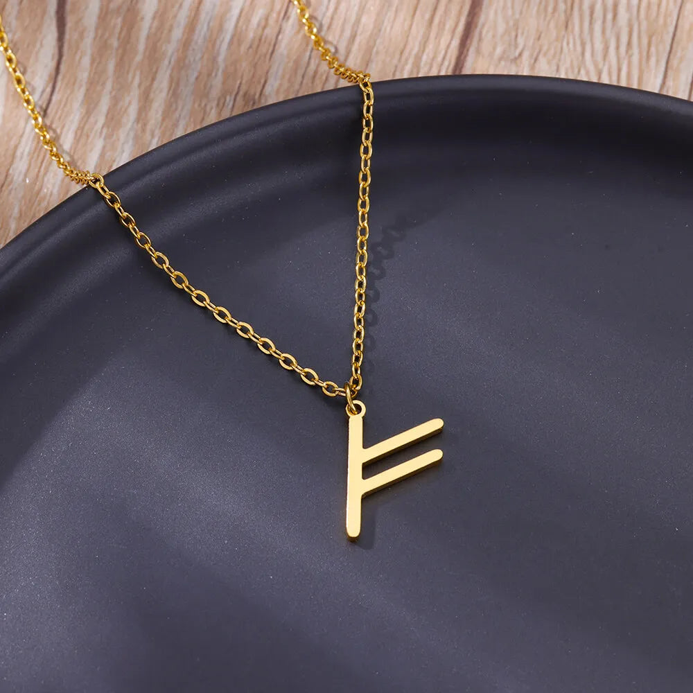 Norse Runic Pendant Viking Rune Layering Necklace in USA