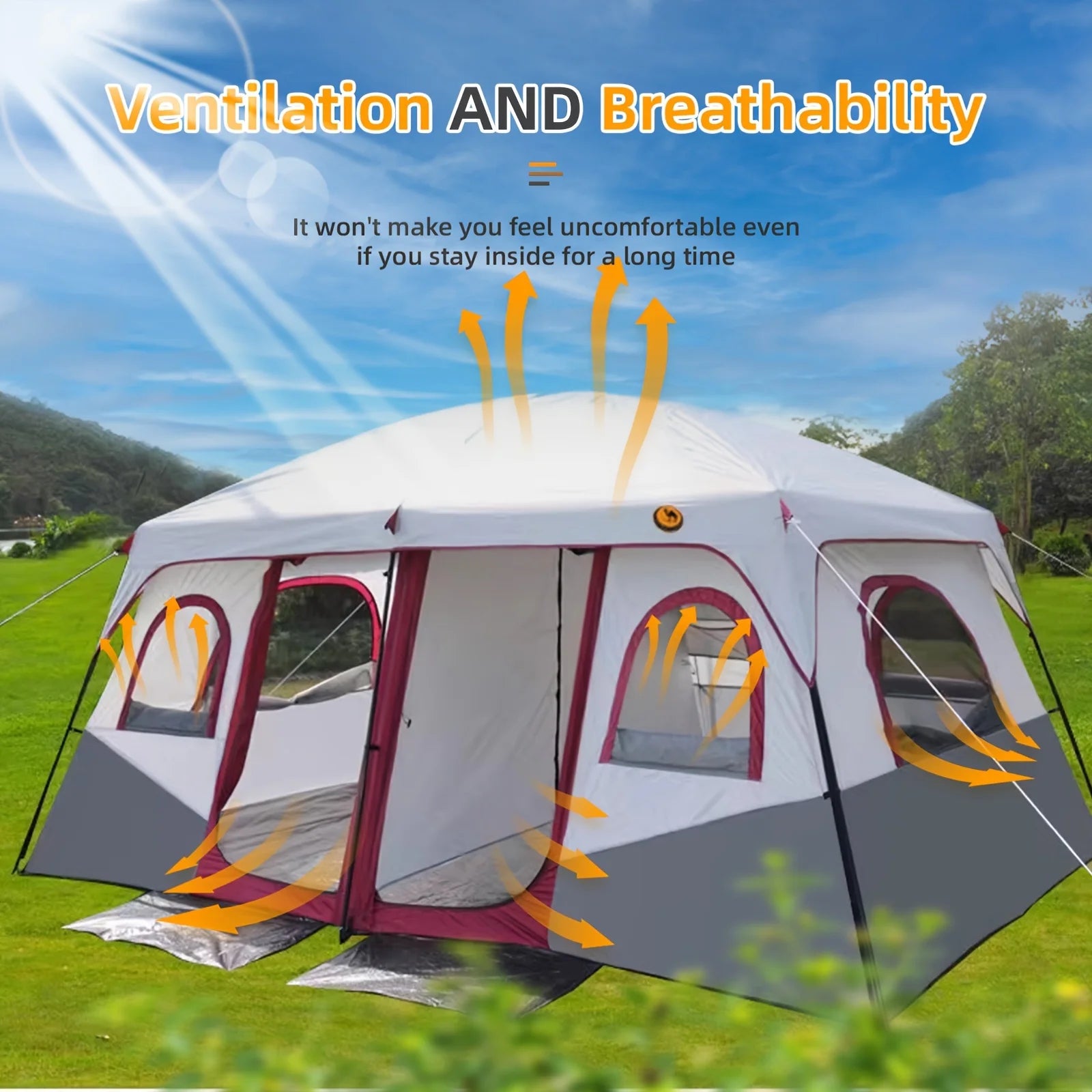 sunscreen breathable rain tent outdoor camping double in USA