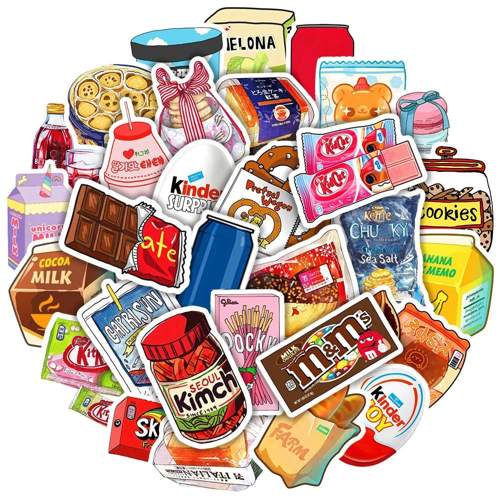 Drink Milk Snack Food Packaging Stickers Phone in USA