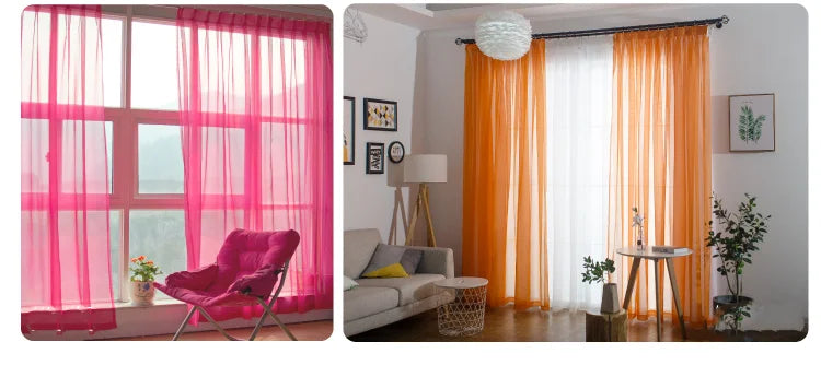 Free Customization Sheer Tulle Curtains Shading IN USA.