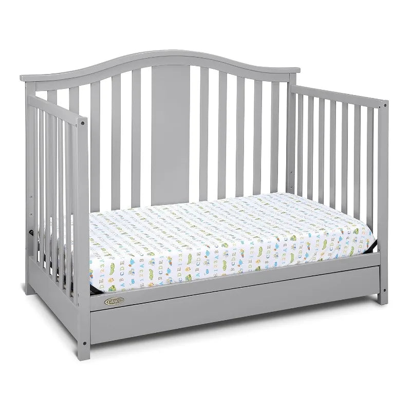 Convertible Crib Changer with Drawer (White) in USA