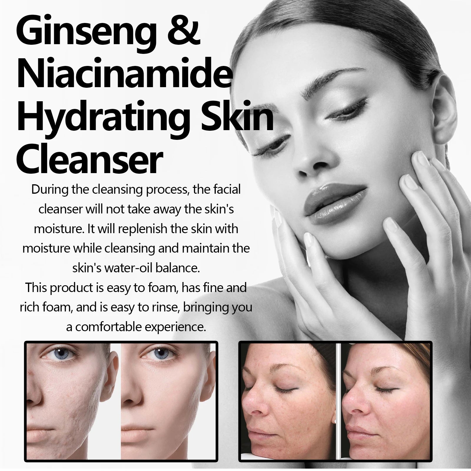 Ginseng Facial Cleanser Gently Cleanses Facial Oils in USA