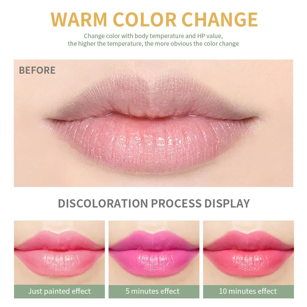 Moisturizing Aloe Vera Lipstick Temperature Color Changing in USA