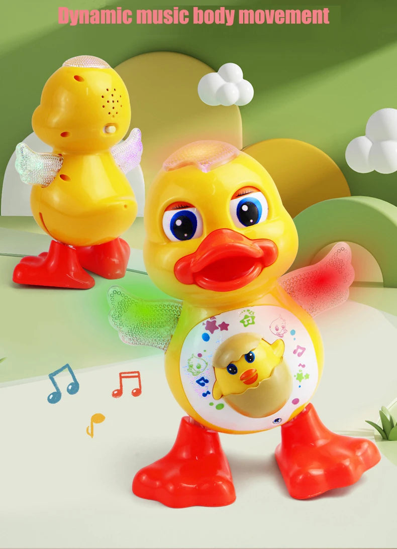 Electric Dancing Duck Funny Blink Eyes Flashing Light Shake in USA