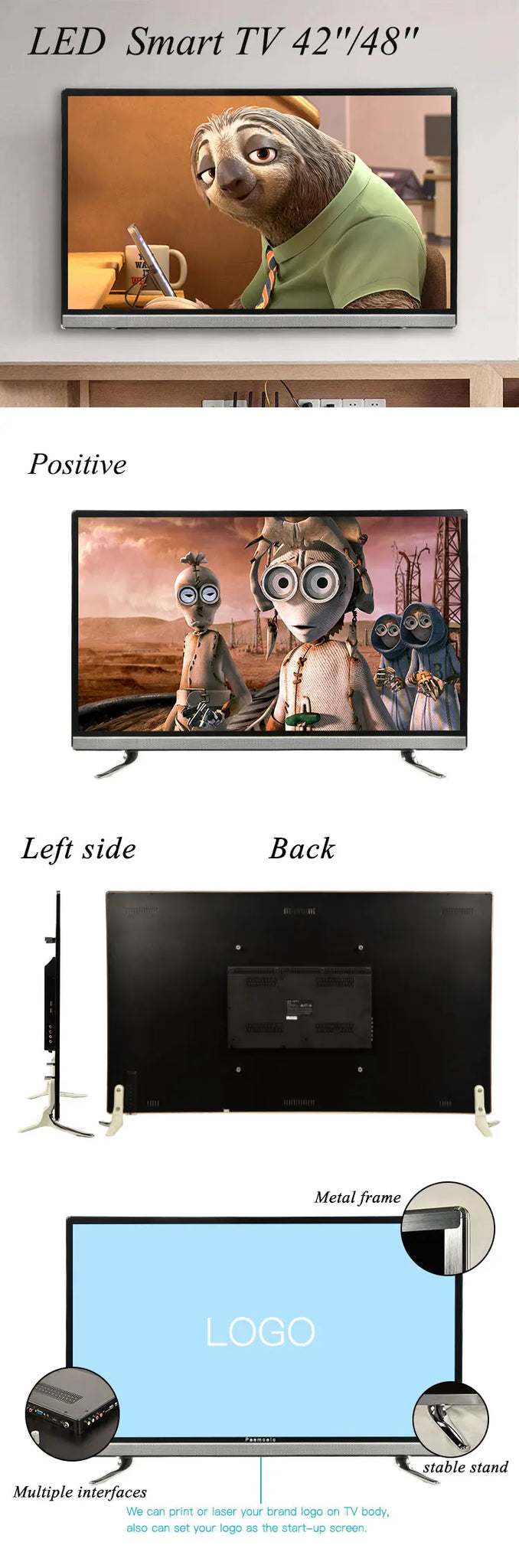 Factory Television smart tv home Android TV in USA.