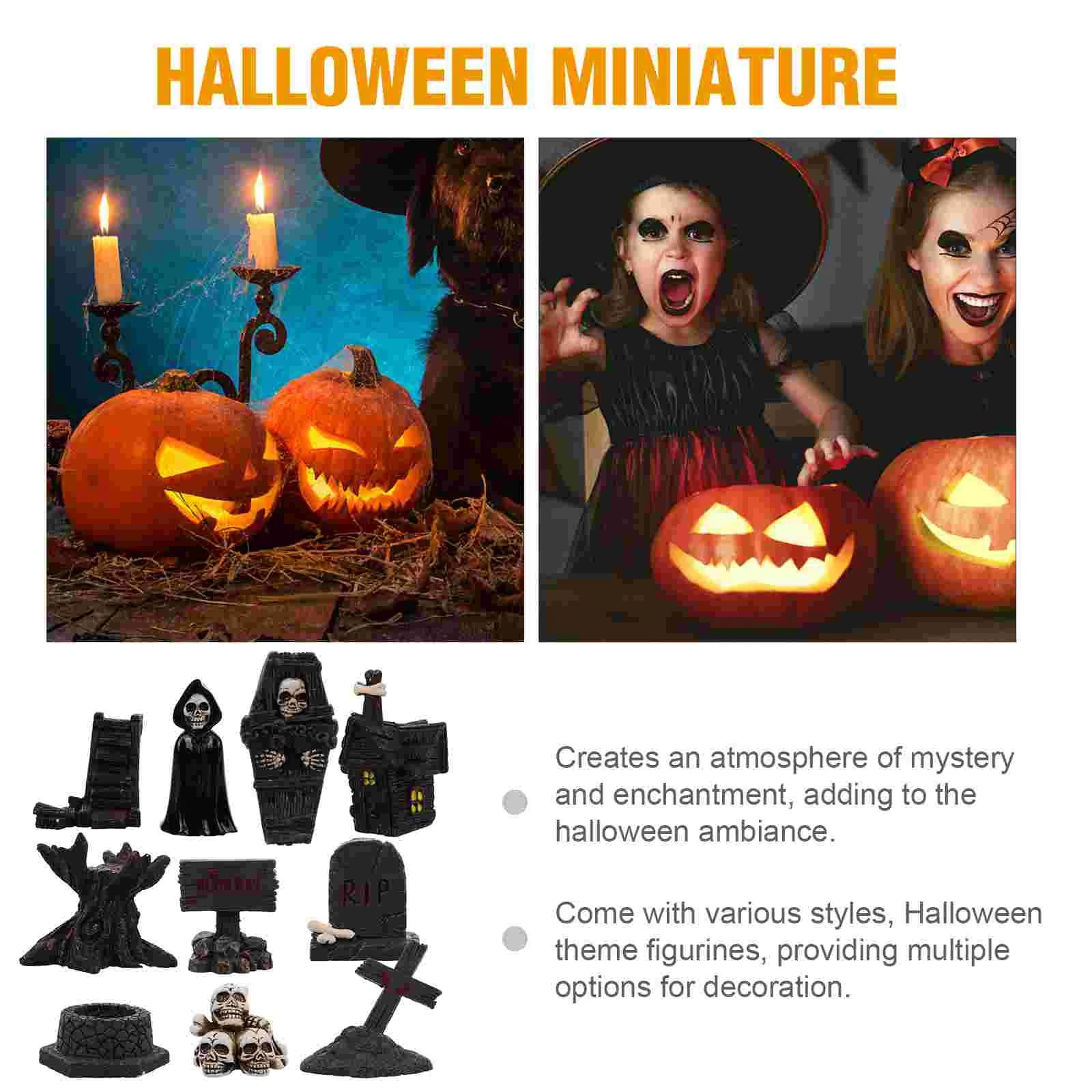 Desktop Halloween Baubles Mini Tombstones Figurine in USA