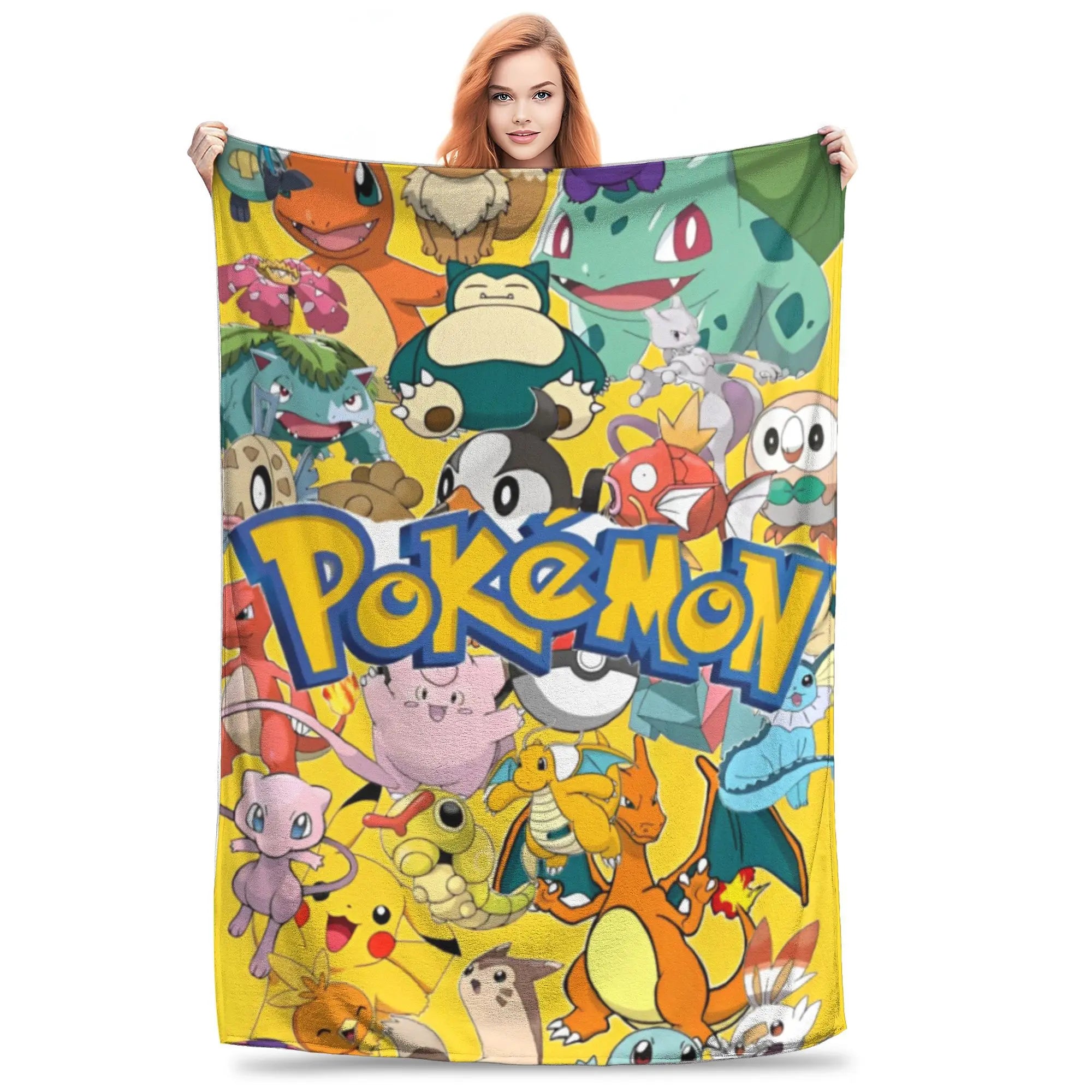 Pokemon Characters Pikachu Blanket Multiple Sizes in USA.