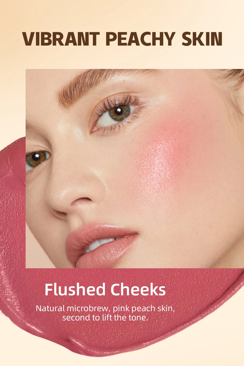 QIBEST Lipstick Blush Stick Eyes Cheek Lip Tint Buildable in USA