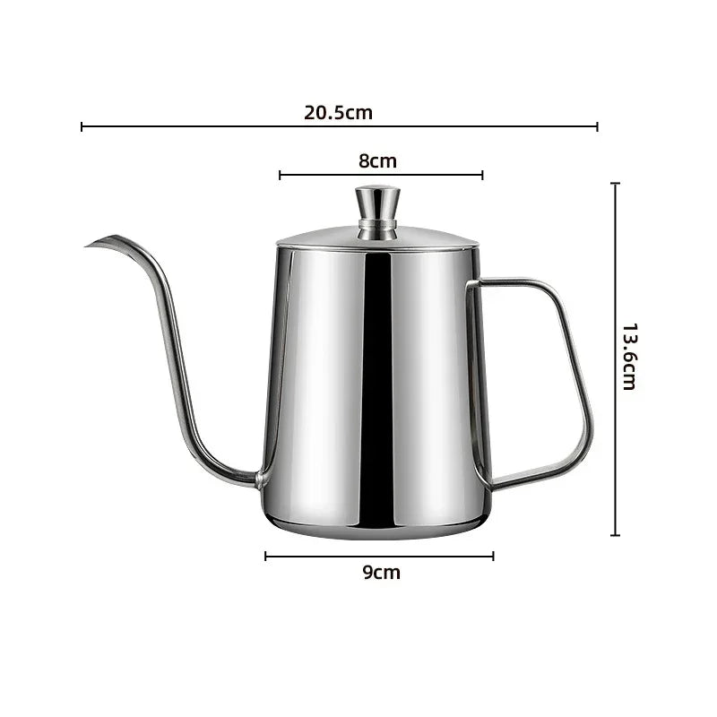 Stainless Hand Drip Coffee Hot Water Pot Gooseneck Kettle in USA.