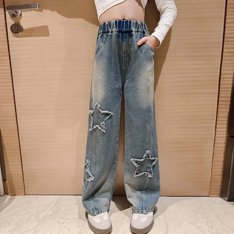 IENENS High Waist Jeans Girl Straight Loose in USA