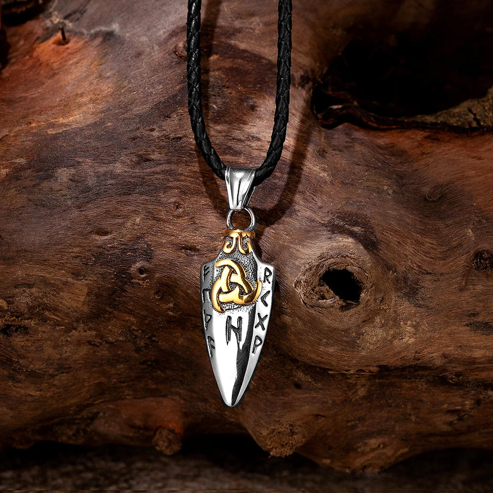 Norse Runes Odin's Spear Gungnir Necklace in USA