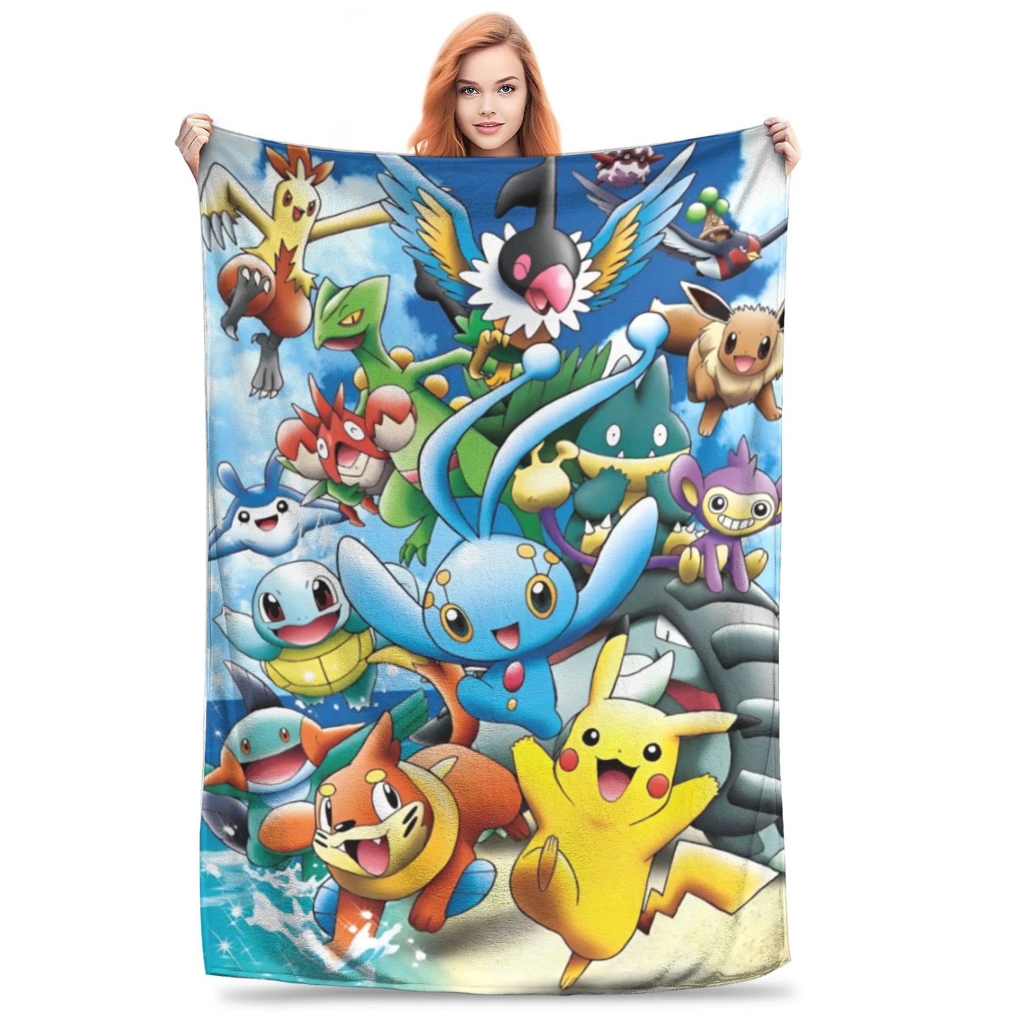 Pokemon Characters Pikachu Blanket Multiple Sizes in USA.