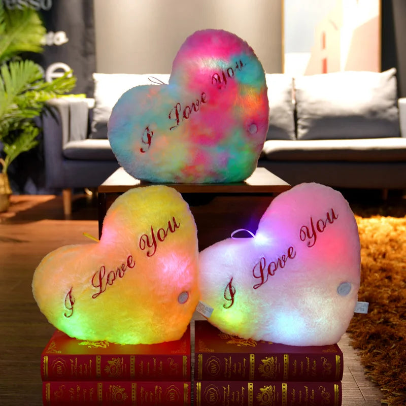 Children Plush Light Heart Toy Soft Present Birthday in USA