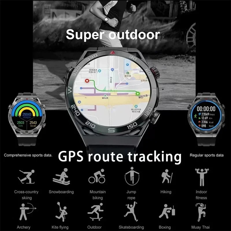 GPS Tracker Smartwatch Men NFC Bluetooth Call IN USA.