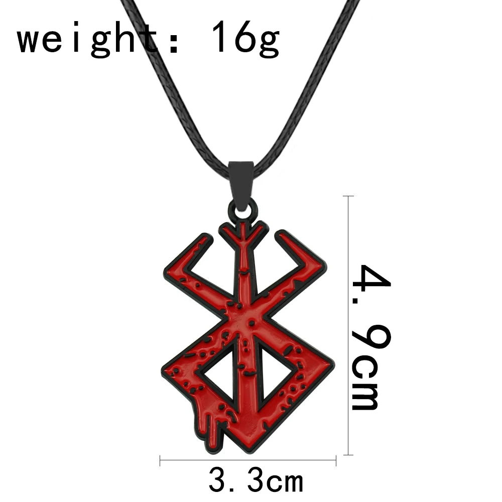 Berserk Necklace Guts Sword Logo Pendants Choker in USA