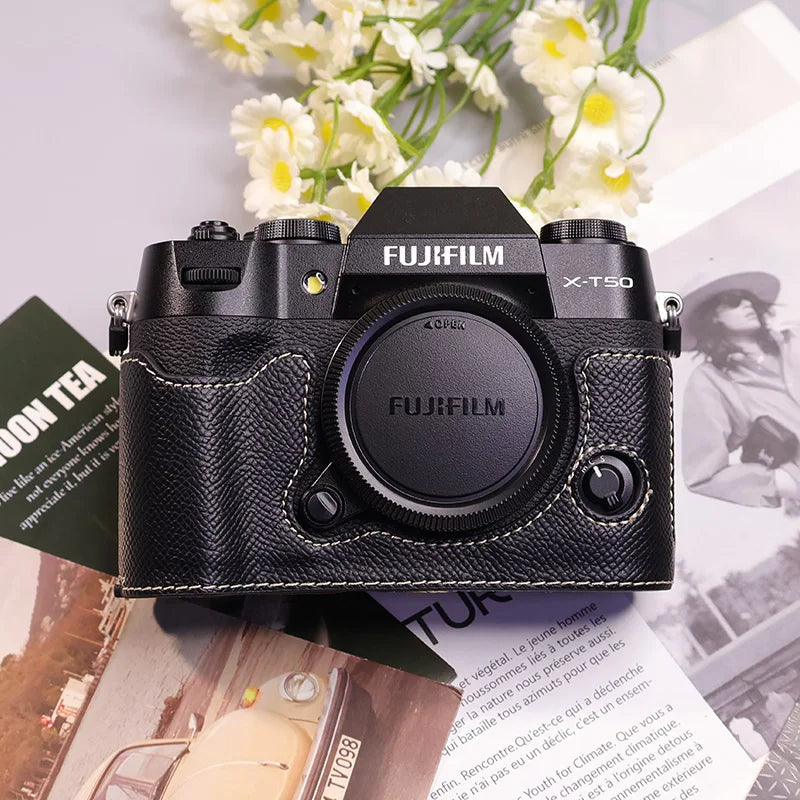 Suitable for Fuji X-T50 camera leather base micro single retro in USA.