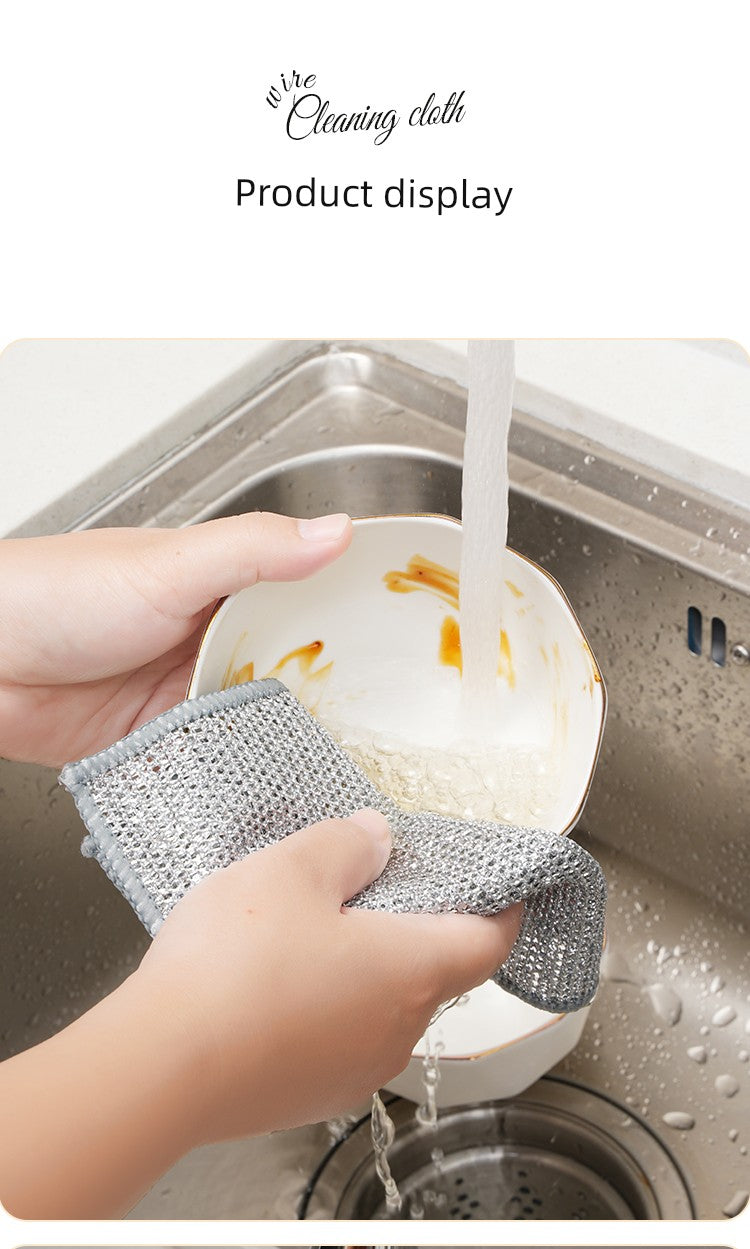 Steel Wire Dishcloth Oil-Free in USA.