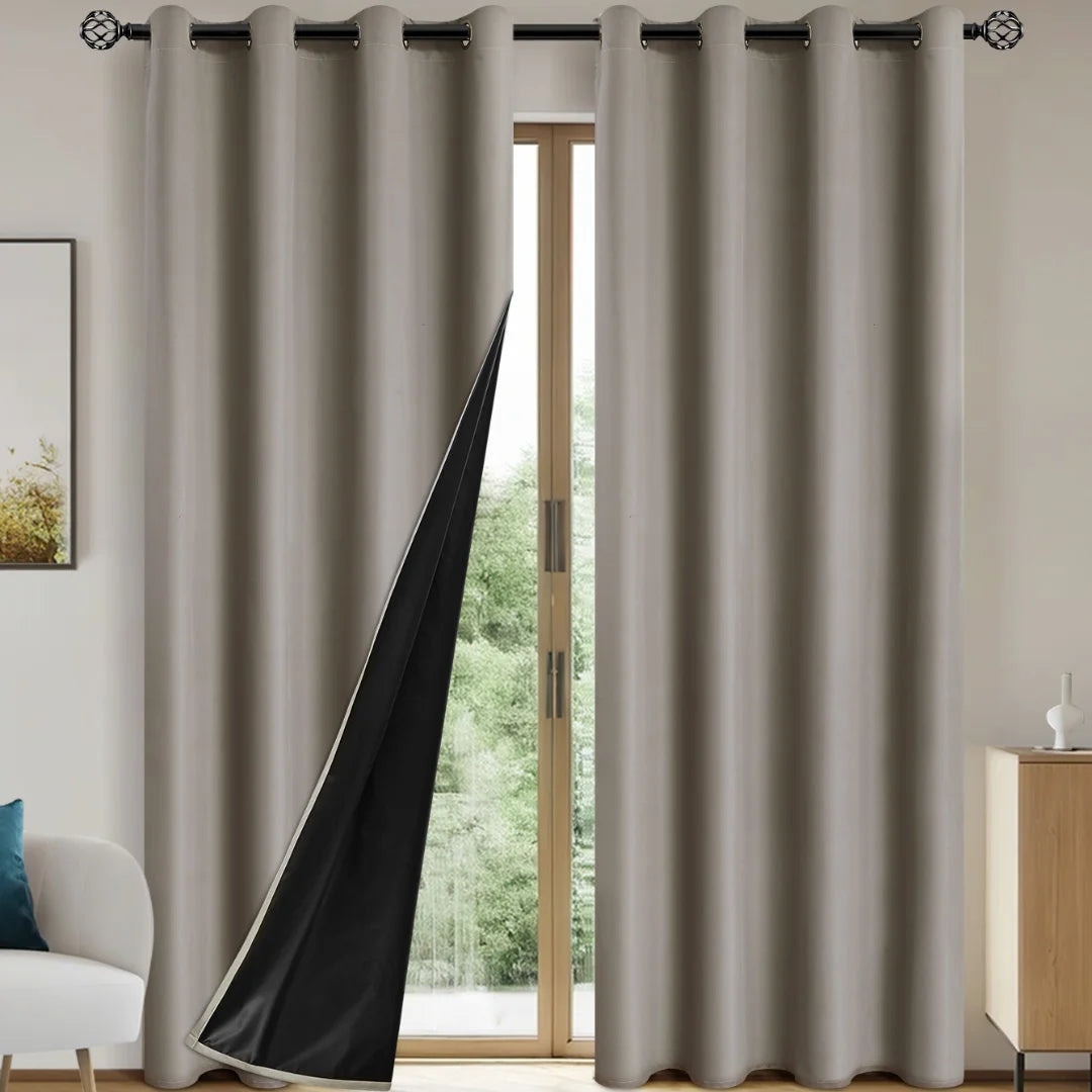 Blackout Curtains Grommets, Total Privacy Drapes Bedroom, in USA