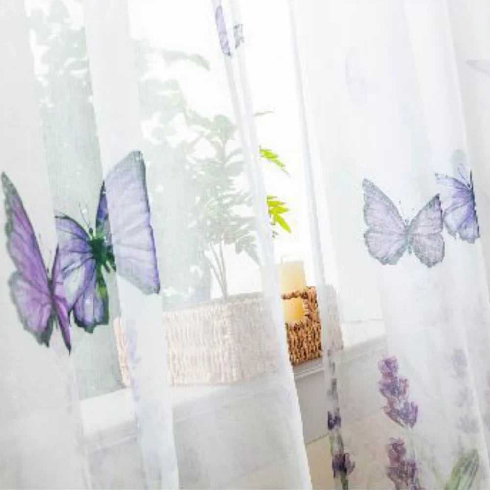 Butterfly Blackout Curtain Panels Modern Butterflies Digital in USA