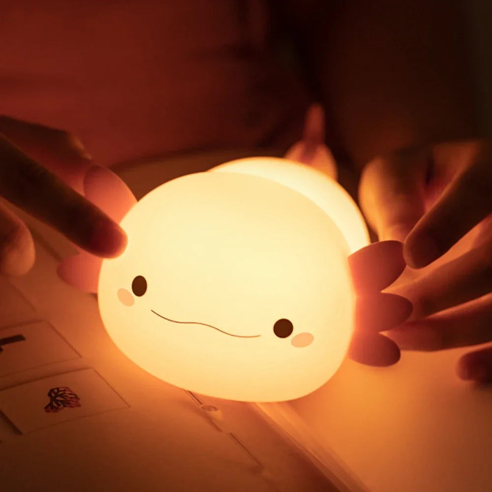 Novelty Silicone Axolotl Night Light Rechargeable in USA