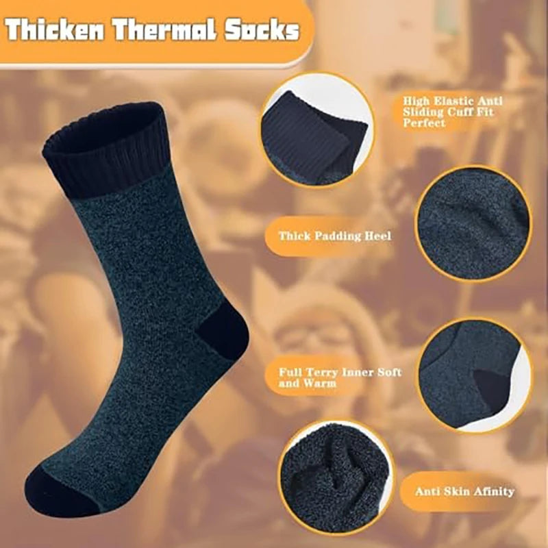 APILEN Winter Men Socks Business New Classical Thermal Warm in USA