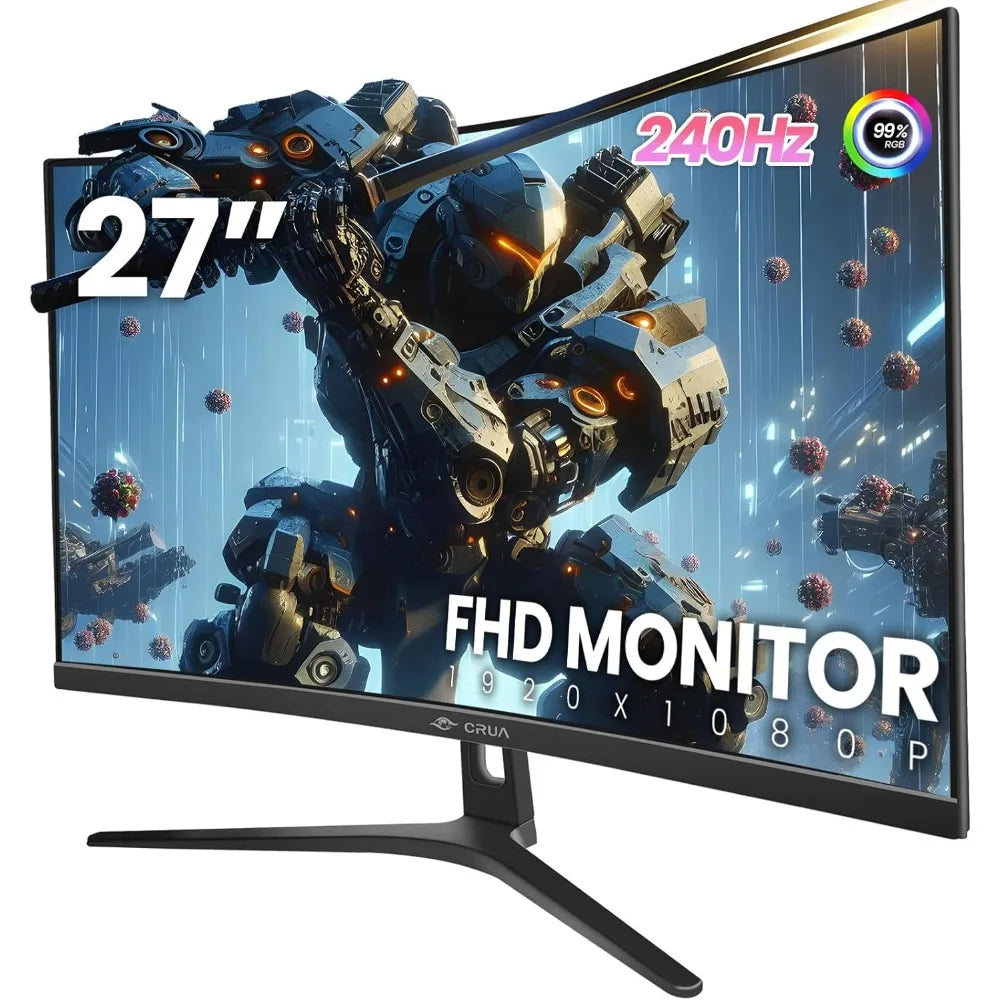 Curved Gaming Monitor, Full HD VA Panel Computer Monitor in USA.