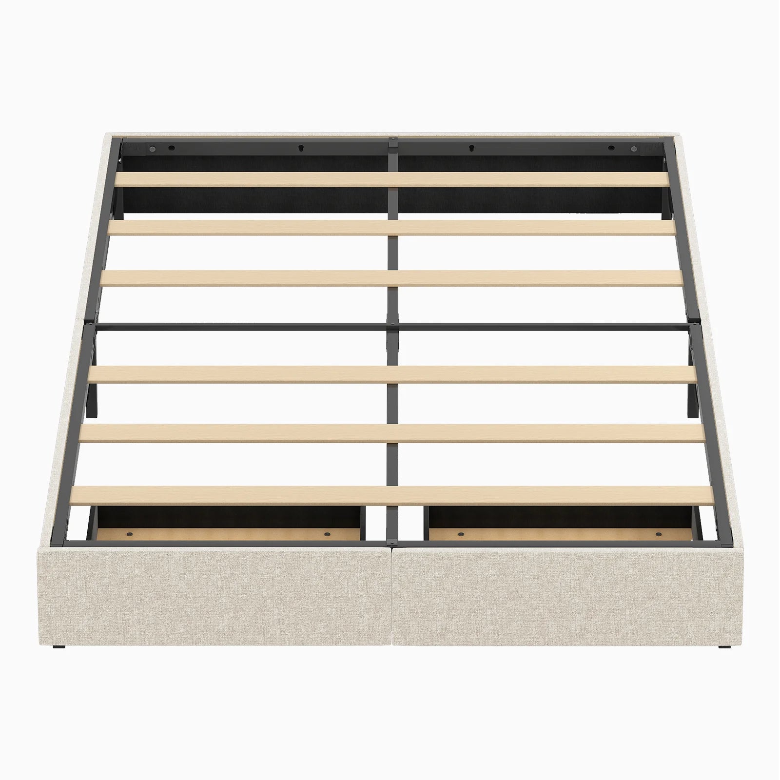 HORGAEO Bed Frame Storage Drawers, Linen Fabric IN USA.