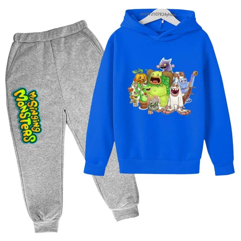 My Singing Monsters Kids Spring Autumn Cute Casual Hoodie+Pants in USA