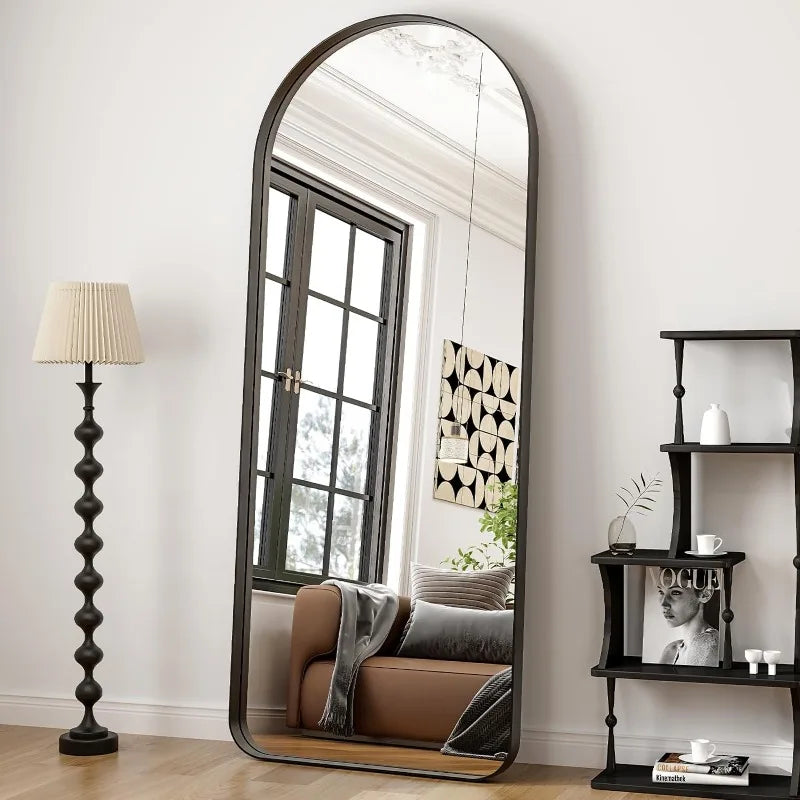 Arched Full Length Mirror - Wall Mounted Floor Mirror in USA.