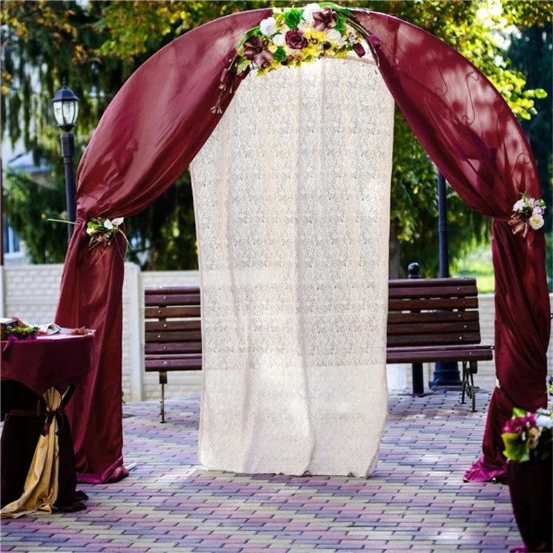 White Wedding Arch Draping Fabric Chiffon Fabric Drape in USA