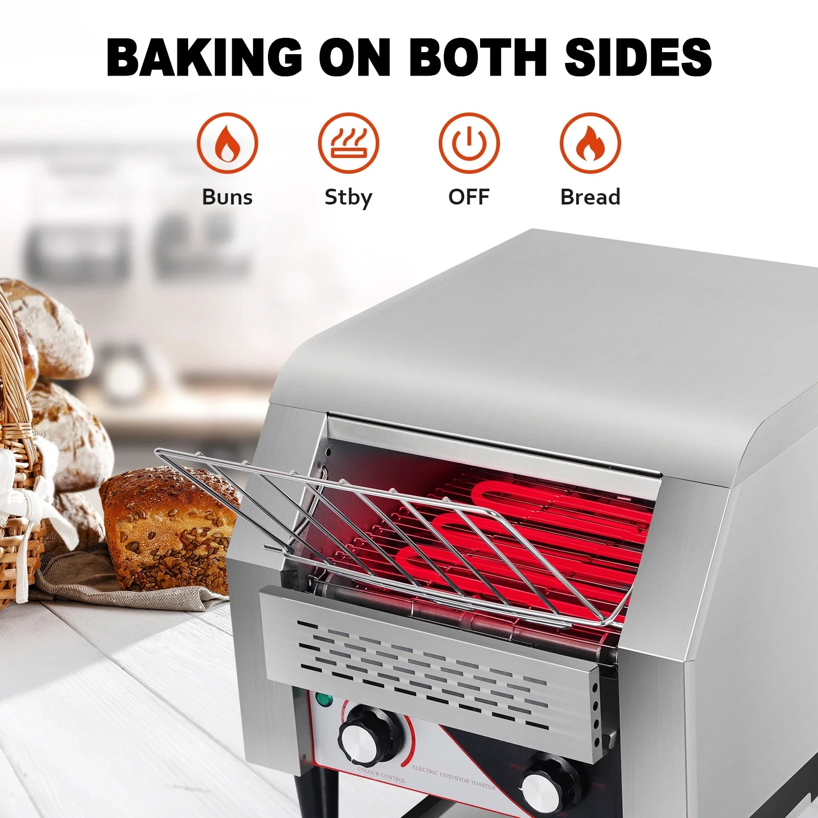 Commercial Toaster Stainless Steel Restaurant Toaster in USA.