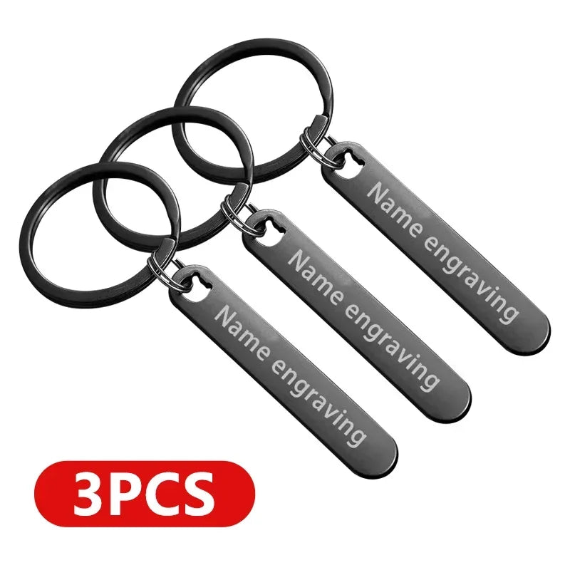 Customized Keyring Car Phone Number Name Gift in USA