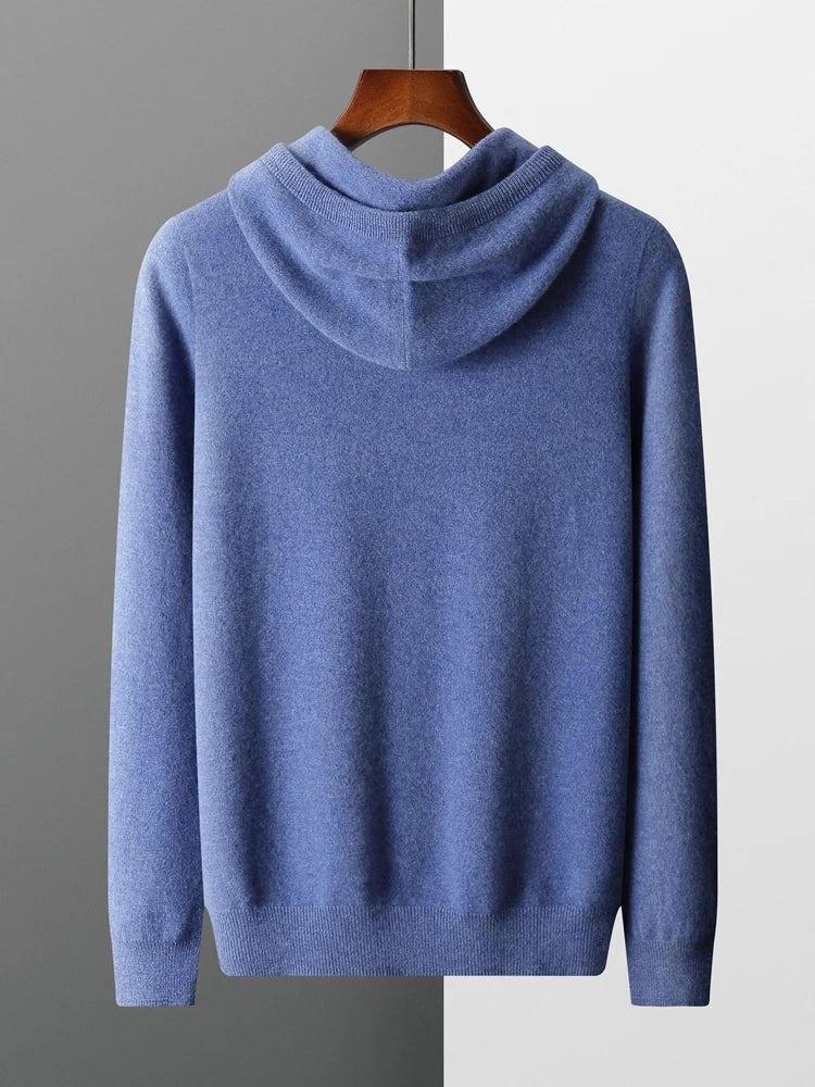 New Autumn Winter Men's Cashmere Hoodie Sweater IN USA.