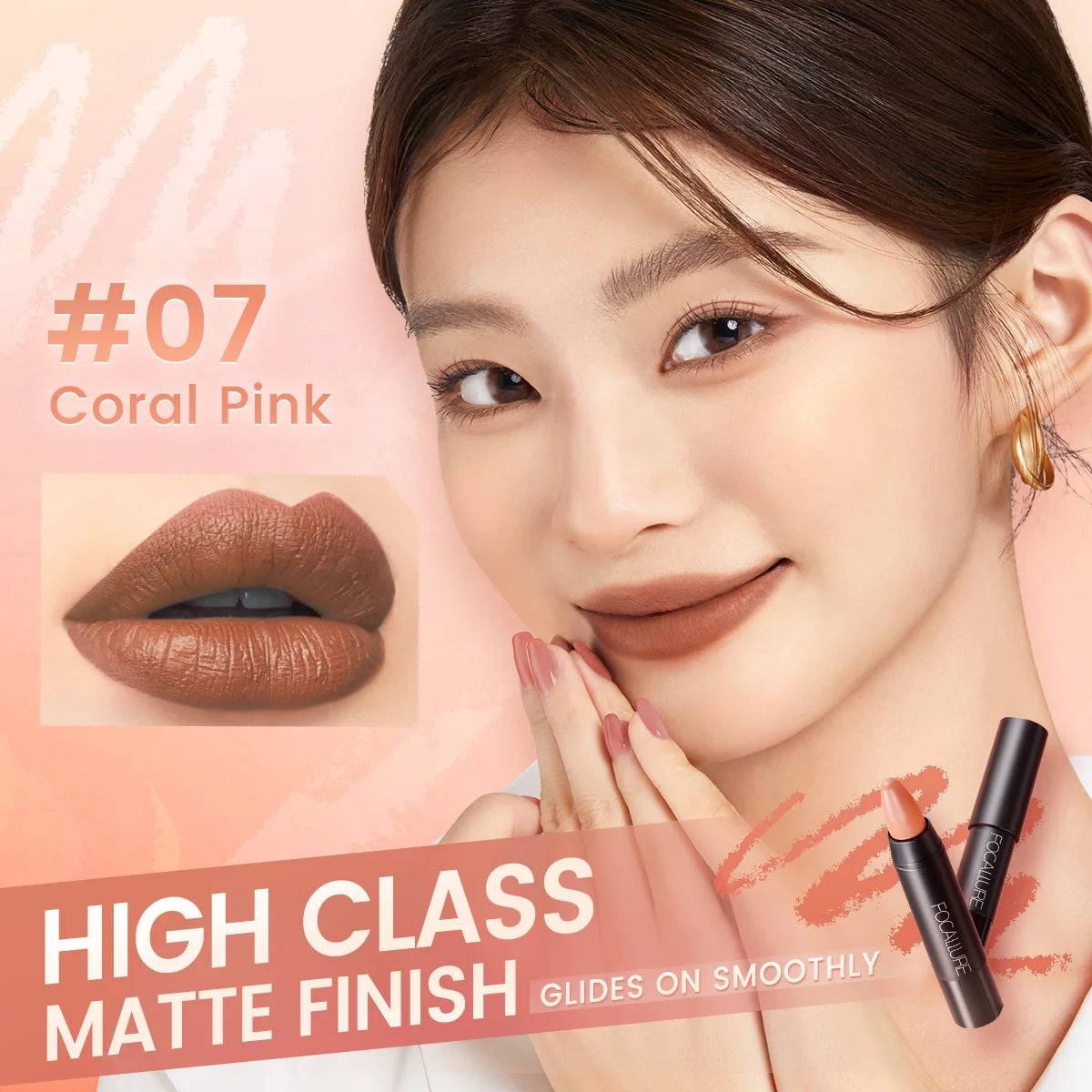 FOCALLURE Colors Matte Lipstick Long Lasting Waterproof Sexy in USA