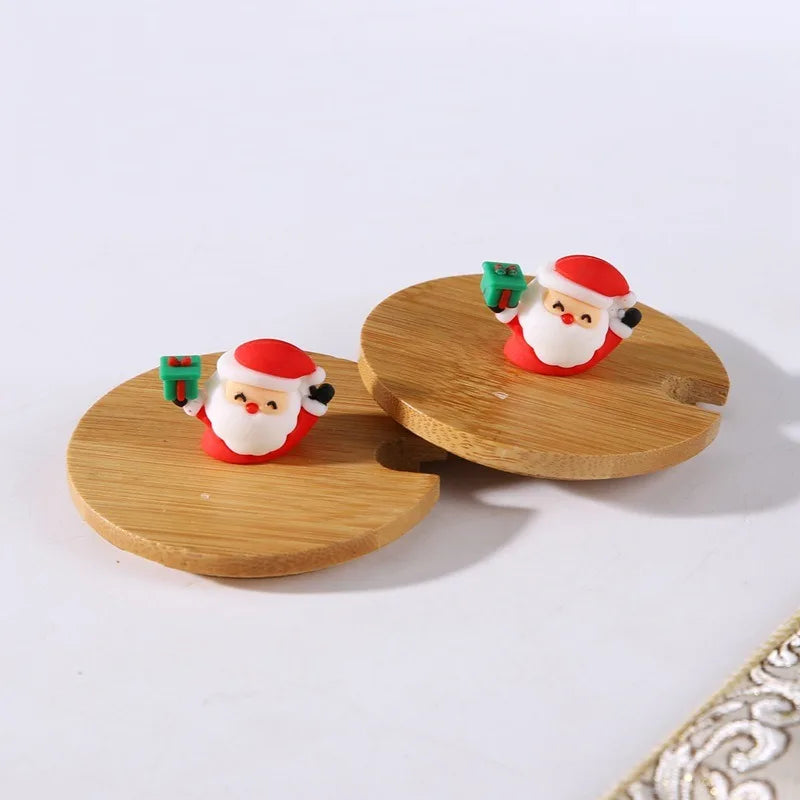 Cute Christmas gift mug lid spoon High appearance in USA