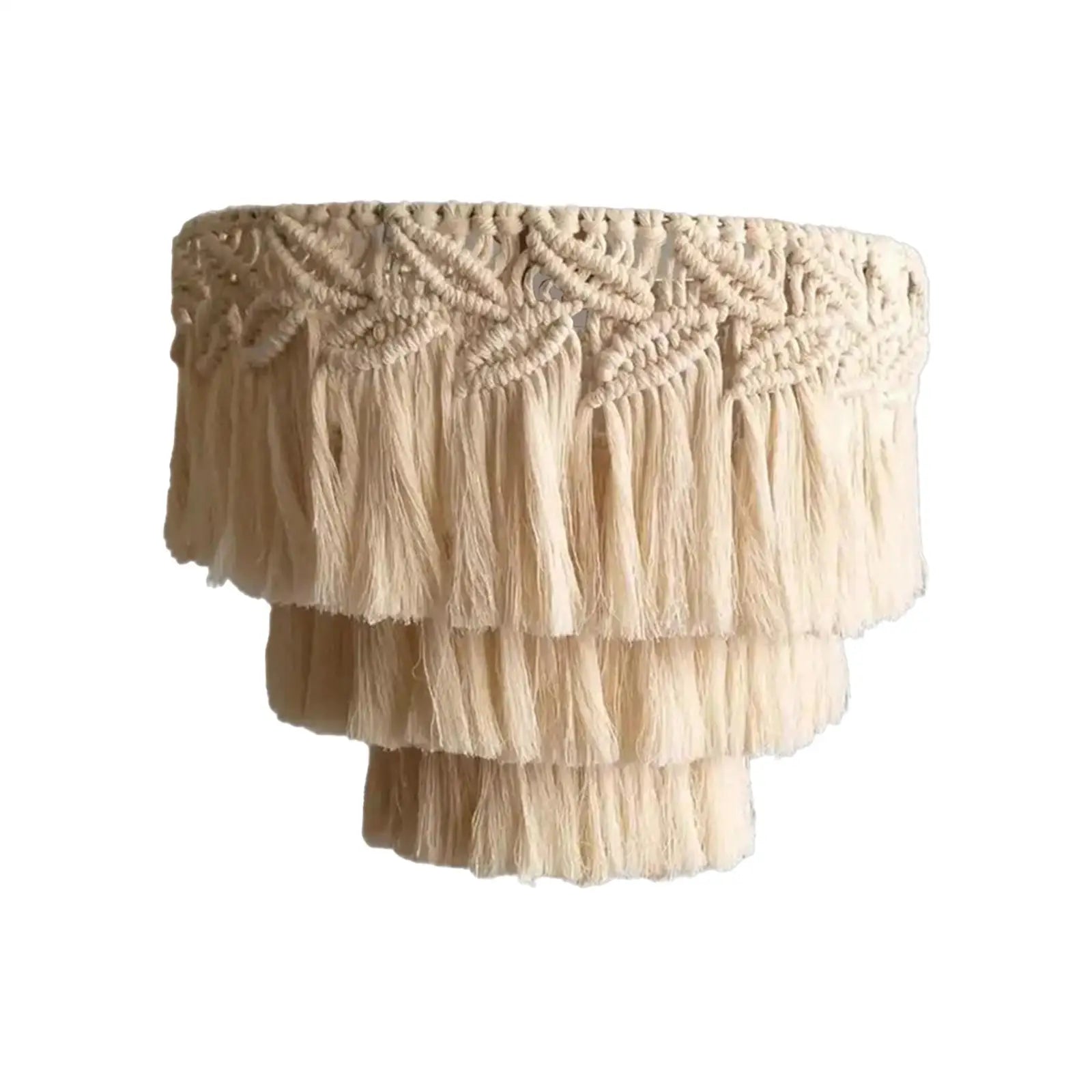 Macrame Lamp Shade Lampshade Hanging Light Cover IN USA.