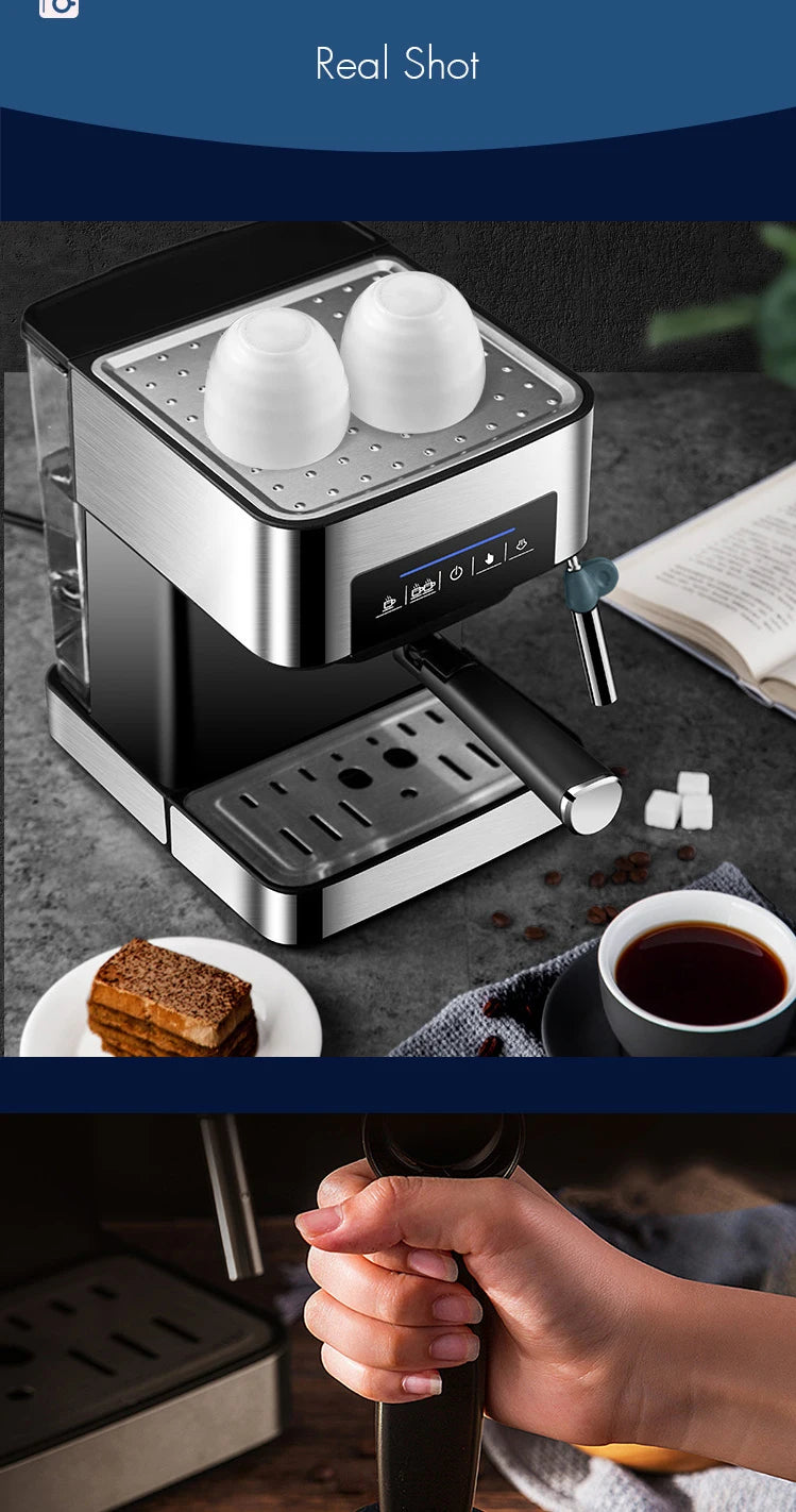 Ulka Pump Coffee Maker Led Screen Espresso Machine in USA.