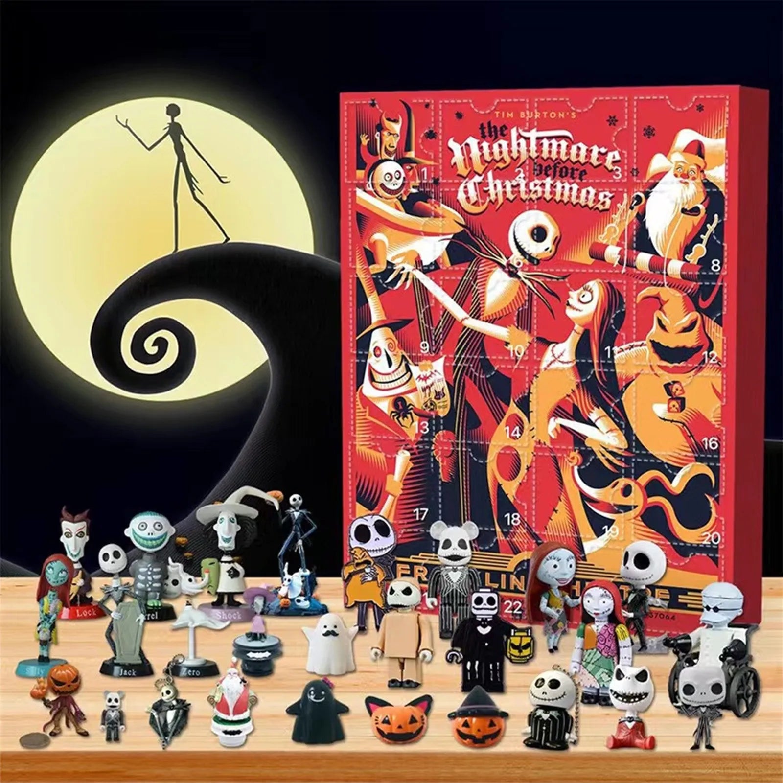 Halloween Doll Advent Calendar Contains 24 Gifts Halloween Horror Figu