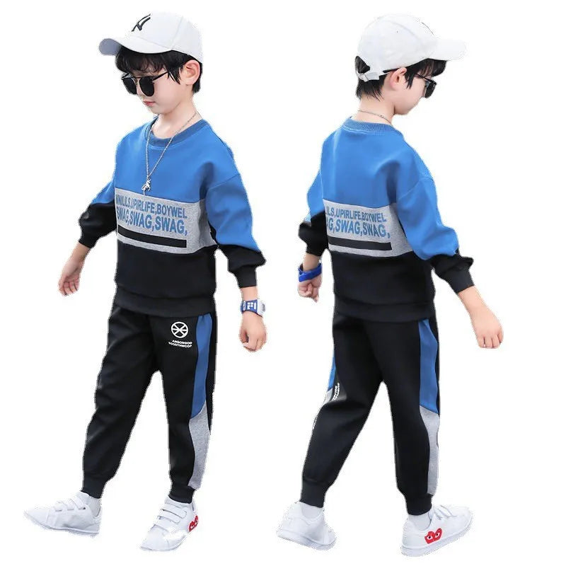 Boys Clothes Set striped Sweatshirt tops in USA