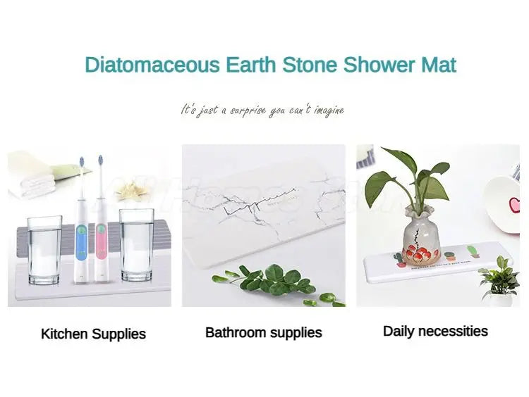 Stone Bath Mat for Bathroom Stone Shower Mat Diatomaceous