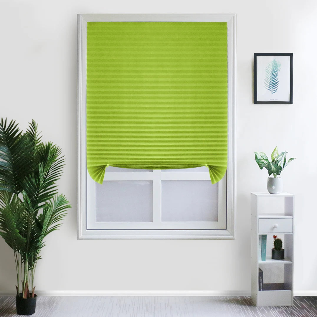 Blind Window Self Adhesive Pleated Blinds Cordless No Drill in USA